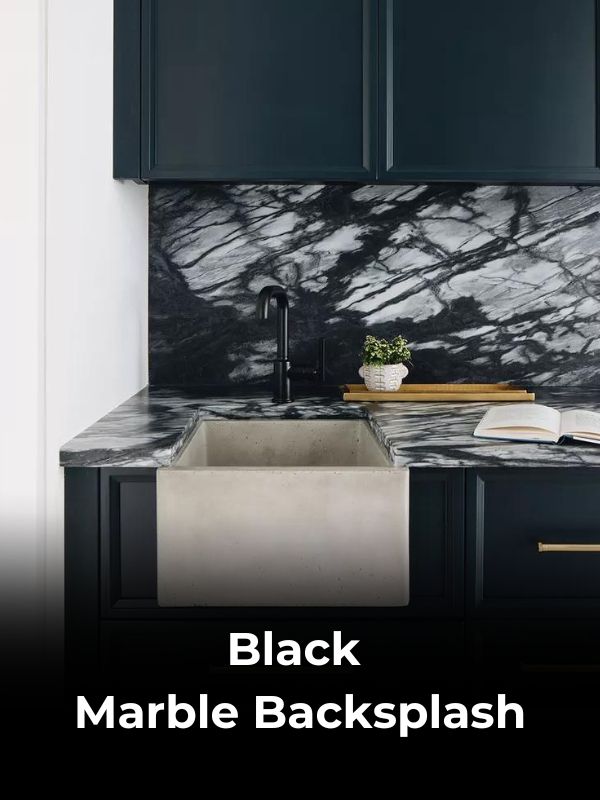 Black Marble Backsplash