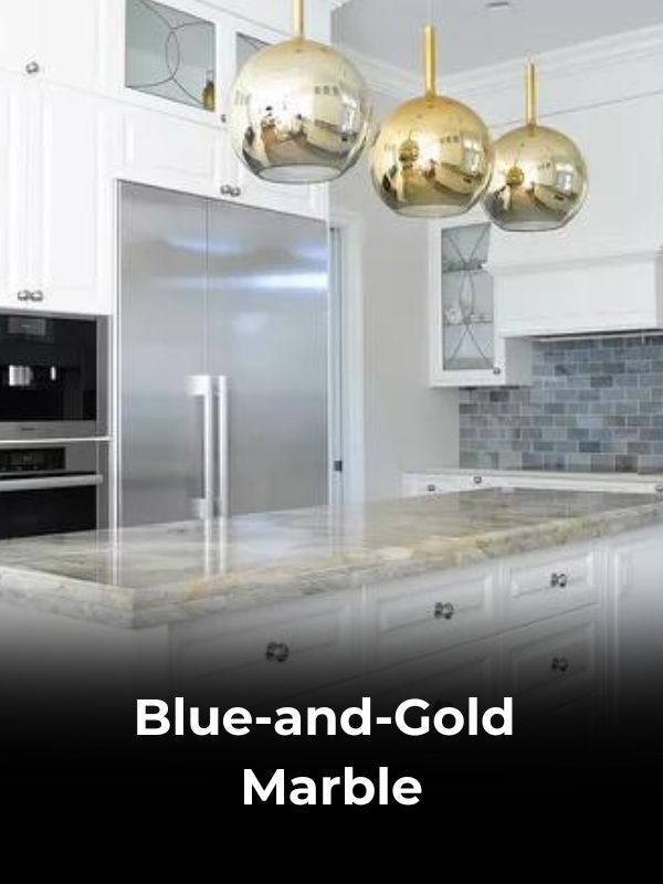 Blue-and-Gold Marble
