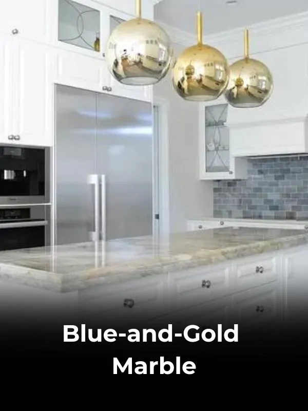 Blue-and-Gold Marble
